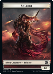 Worm // Soldier Double-sided Token [Double Masters 2022 Tokens] | Eastridge Sports Cards & Games