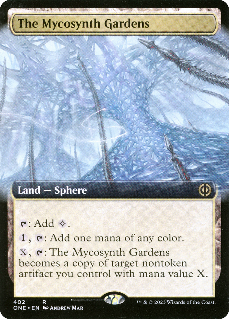 The Mycosynth Gardens (Extended Art) [Phyrexia: All Will Be One] | Eastridge Sports Cards & Games