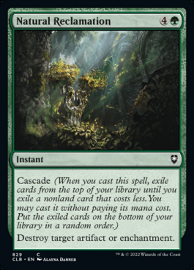 Natural Reclamation [Commander Legends: Battle for Baldur's Gate] | Eastridge Sports Cards & Games