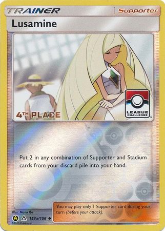 Lusamine (153a/156) (League Challenge Alt Art 4th Place) [Sun & Moon: Ultra Prism] | Eastridge Sports Cards & Games