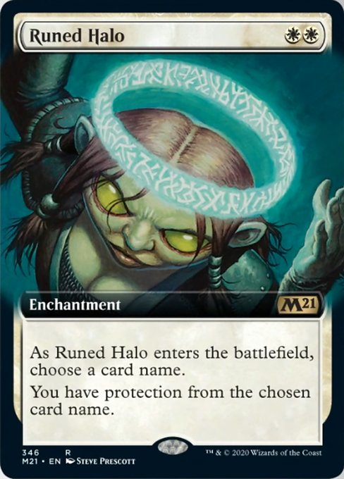Runed Halo (Extended Art) [Core Set 2021] | Eastridge Sports Cards & Games
