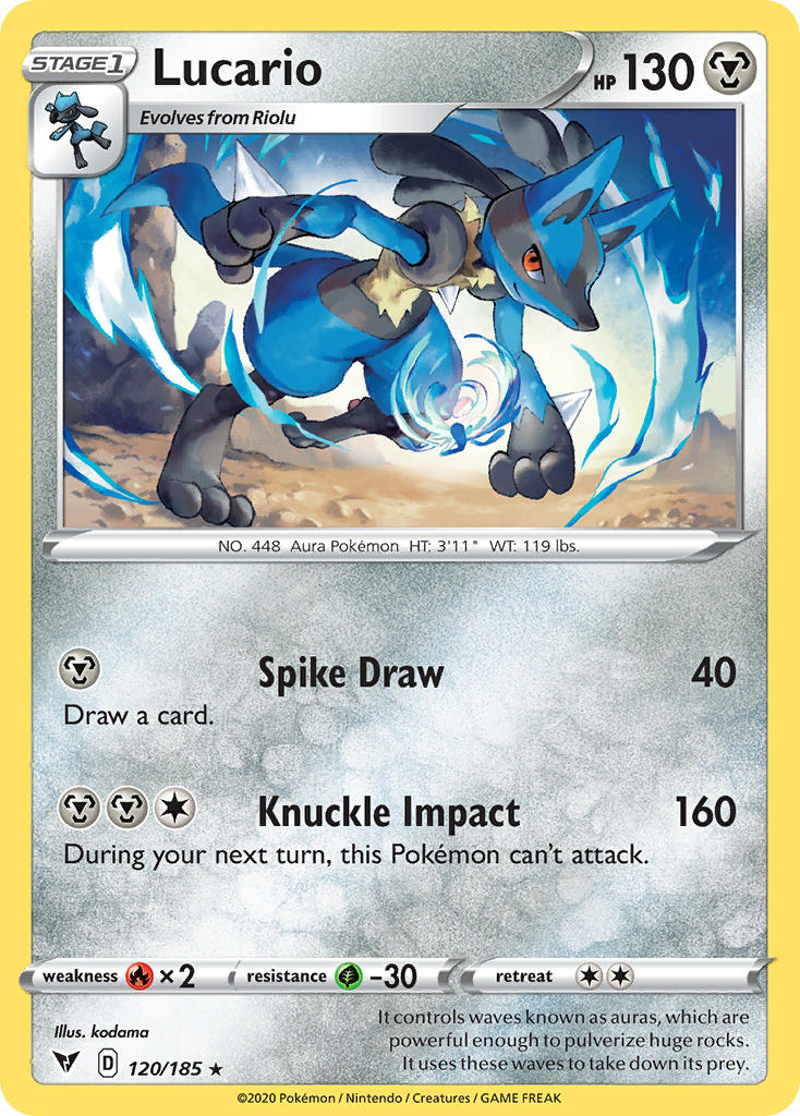 Lucario (120/185) [Sword & Shield: Vivid Voltage] | Eastridge Sports Cards & Games