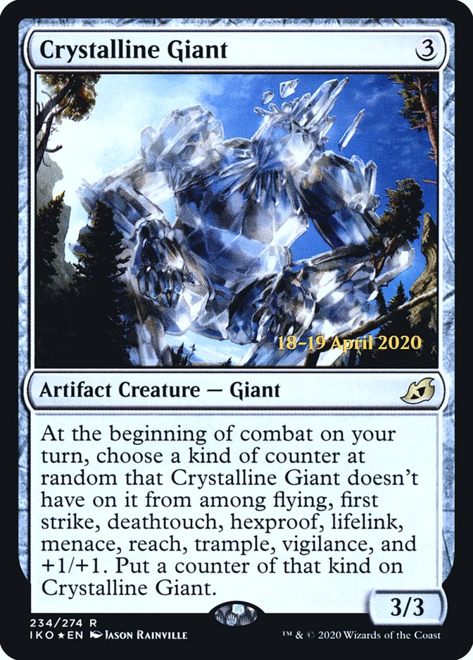 Crystalline Giant  [Ikoria: Lair of Behemoths Prerelease Promos] | Eastridge Sports Cards & Games