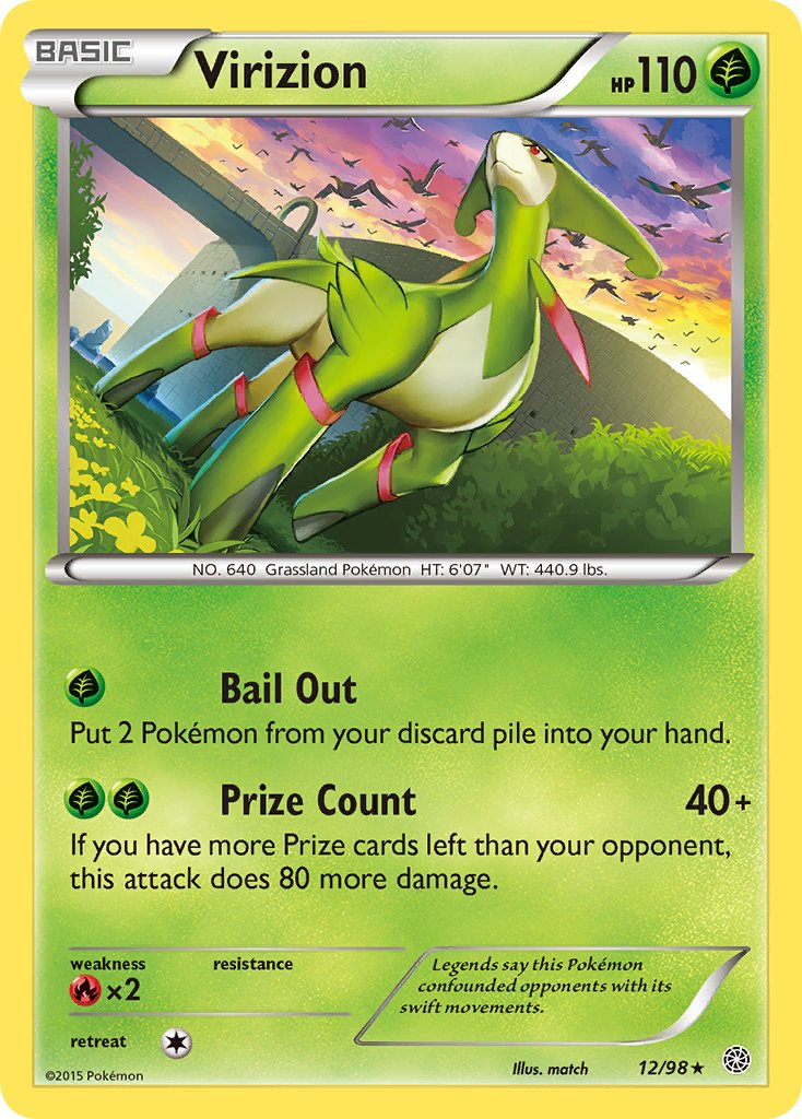 Virizion (12/98) (Theme Deck Exclusive) [XY: Ancient Origins] | Eastridge Sports Cards & Games