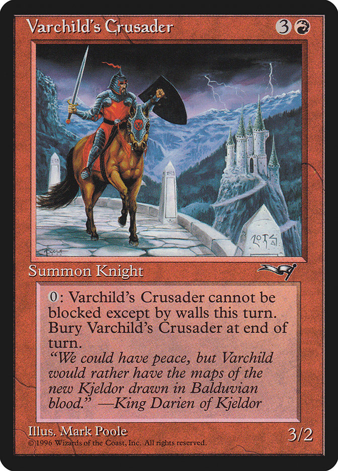 Varchild's Crusader (Brown Horse) [Alliances] | Eastridge Sports Cards & Games