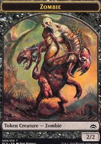 Zombie // Hellion Double-sided Token [Planechase Anthology Tokens] | Eastridge Sports Cards & Games