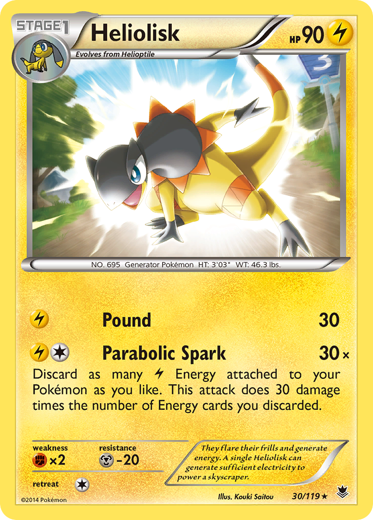 Heliolisk (30/119) [XY: Phantom Forces] | Eastridge Sports Cards & Games