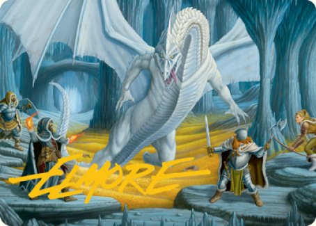 Cave of the Frost Dragon Art Card (Gold-Stamped Signature) [Dungeons & Dragons: Adventures in the Forgotten Realms Art Series] | Eastridge Sports Cards & Games