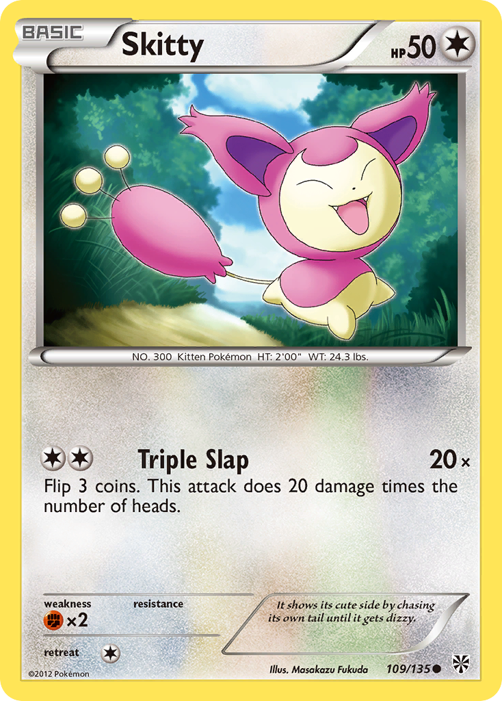 Skitty (109/135) [Black & White: Plasma Storm] | Eastridge Sports Cards & Games