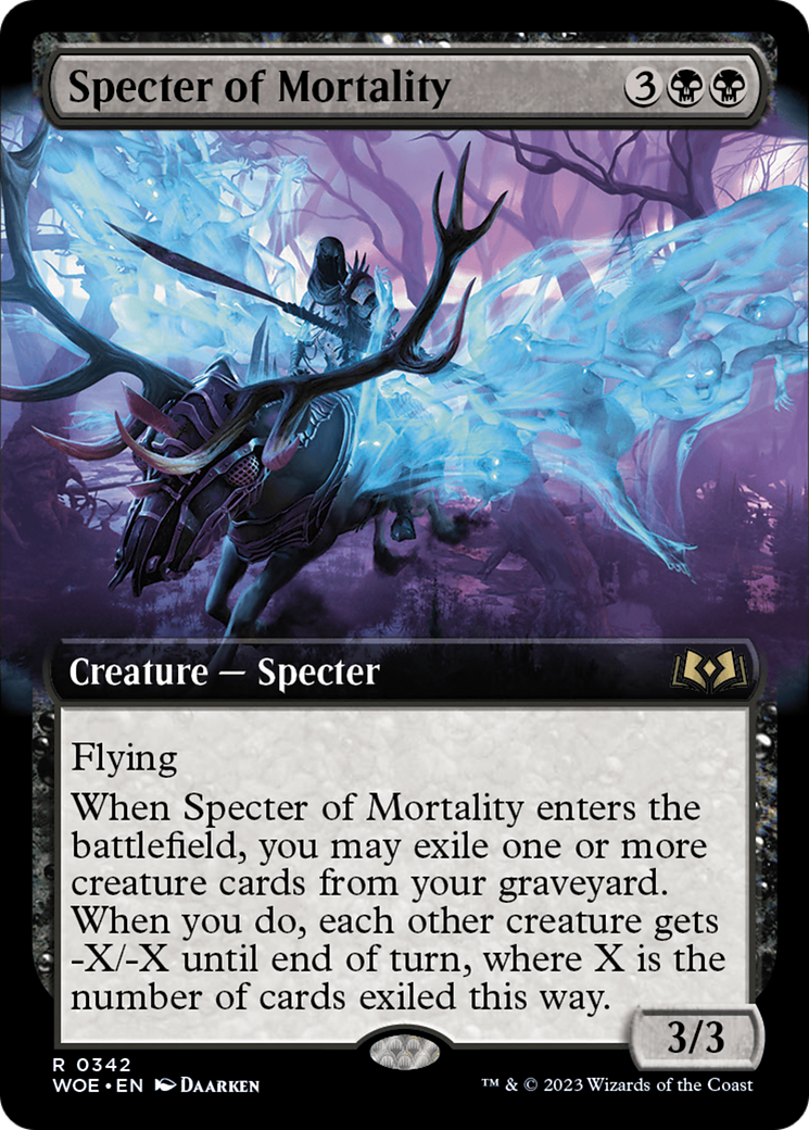 Specter of Mortality (Extended Art) [Wilds of Eldraine] | Eastridge Sports Cards & Games