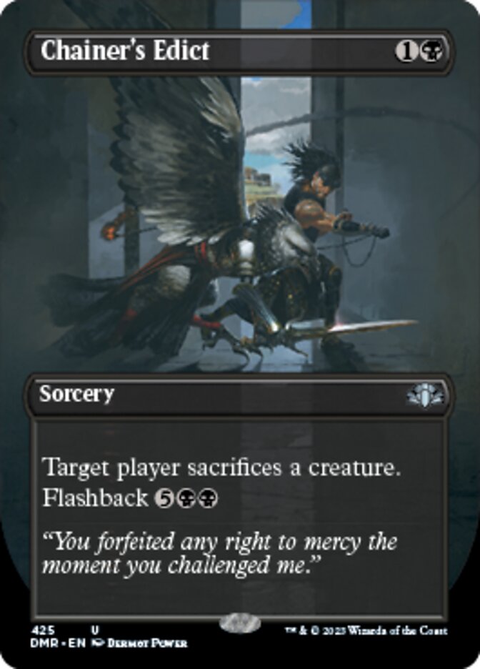 Chainer's Edict (Borderless Alternate Art) [Dominaria Remastered] | Eastridge Sports Cards & Games