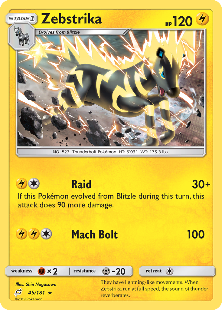 Zebstrika (45/181) [Sun & Moon: Team Up] | Eastridge Sports Cards & Games