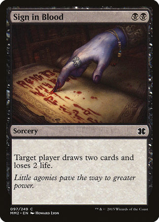 Sign in Blood [Modern Masters 2015] | Eastridge Sports Cards & Games
