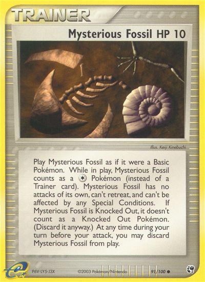 Mysterious Fossil (91/100) [EX: Sandstorm] | Eastridge Sports Cards & Games