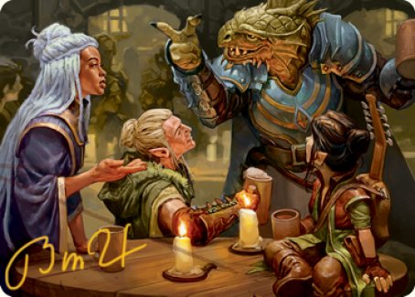 You Meet in a Tavern Art Card (Gold-Stamped Signature) [Dungeons & Dragons: Adventures in the Forgotten Realms Art Series] | Eastridge Sports Cards & Games