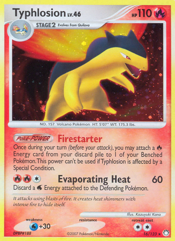 Typhlosion (16/123) [Diamond & Pearl: Mysterious Treasures] | Eastridge Sports Cards & Games