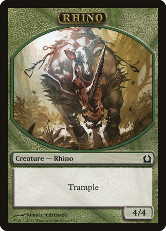 Rhino Token [Return to Ravnica Tokens] | Eastridge Sports Cards & Games