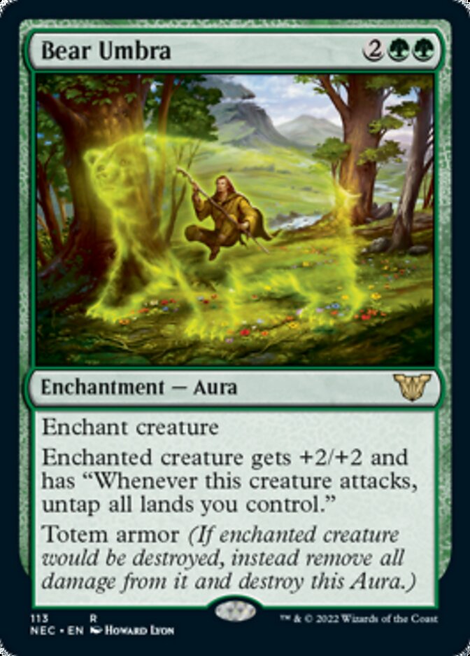 Bear Umbra [Kamigawa: Neon Dynasty Commander] | Eastridge Sports Cards & Games