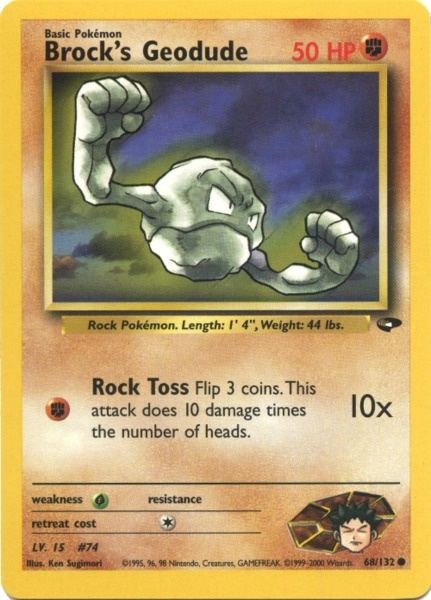 Brock's Geodude (68/132) [Gym Challenge Unlimited] | Eastridge Sports Cards & Games