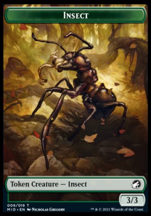 Insect Token [Innistrad: Midnight Hunt Tokens] | Eastridge Sports Cards & Games