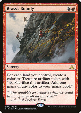 Brass's Bounty [Rivals of Ixalan]