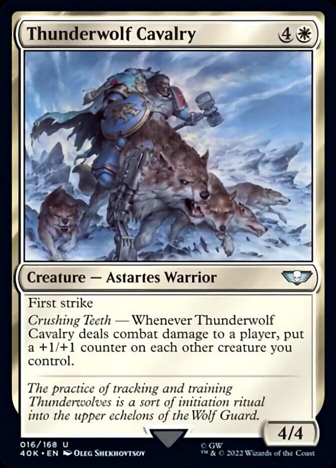 Thunderwolf Cavalry (Surge Foil) [Universes Beyond: Warhammer 40,000] | Eastridge Sports Cards & Games