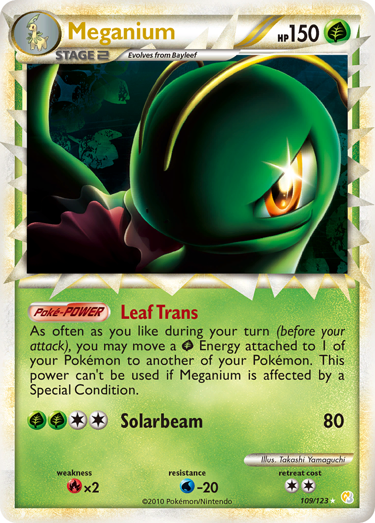 Meganium (109/123) [HeartGold & SoulSilver: Base Set] | Eastridge Sports Cards & Games