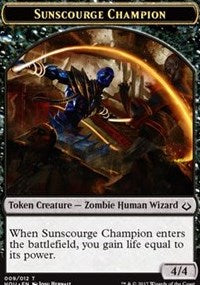 Sunscourge Champion Token [Hour of Devastation Tokens]