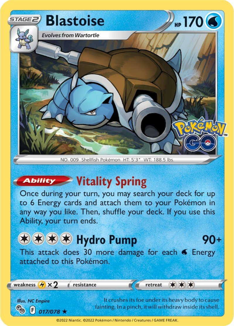 Blastoise (017/078) [Pokémon GO] | Eastridge Sports Cards & Games
