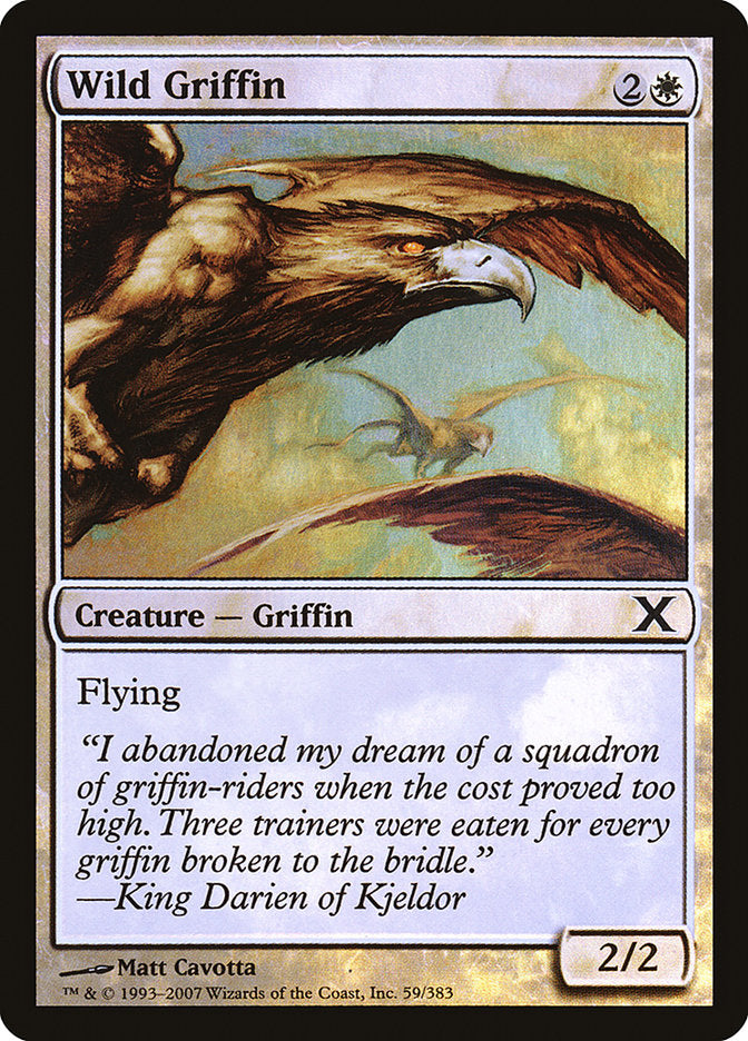 Wild Griffin (Premium Foil) [Tenth Edition] | Eastridge Sports Cards & Games