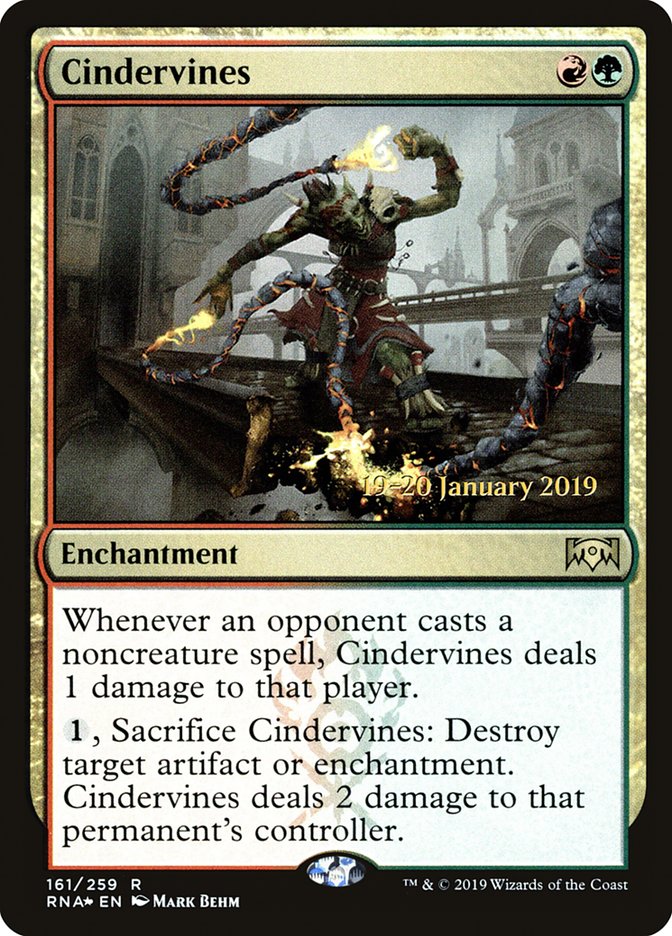 Cindervines [Ravnica Allegiance Prerelease Promos] | Eastridge Sports Cards & Games