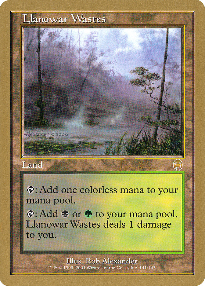 Llanowar Wastes (Jan Tomcani) [World Championship Decks 2001] | Eastridge Sports Cards & Games