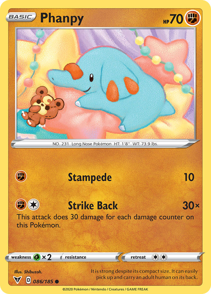 Phanpy (086/185) [Sword & Shield: Vivid Voltage] | Eastridge Sports Cards & Games