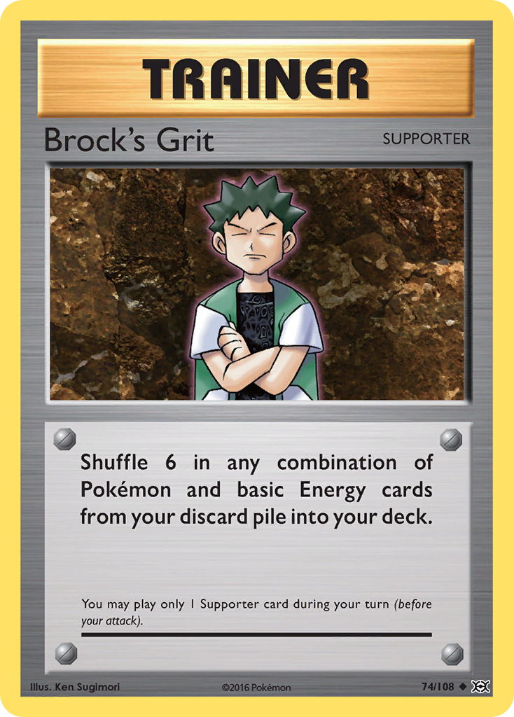 Brock's Grit (74/108) [XY: Evolutions] | Eastridge Sports Cards & Games