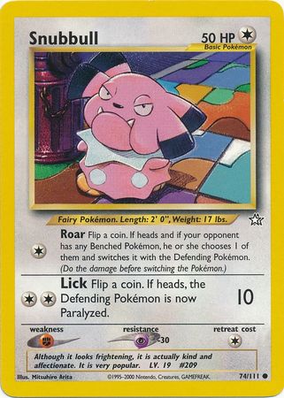 Snubbull (74/111) [Neo Genesis Unlimited] | Eastridge Sports Cards & Games