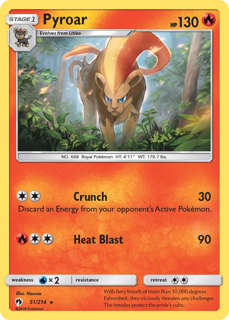 Pyroar (51/214) [Sun & Moon: Lost Thunder] | Eastridge Sports Cards & Games