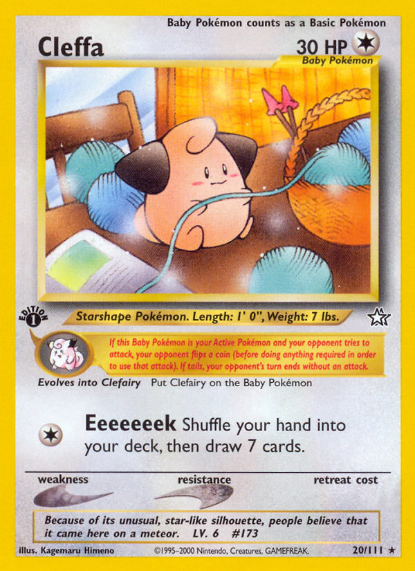 Cleffa (20/111) [Neo Genesis 1st Edition] | Eastridge Sports Cards & Games