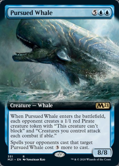 Pursued Whale (Extended Art) [Core Set 2021] | Eastridge Sports Cards & Games