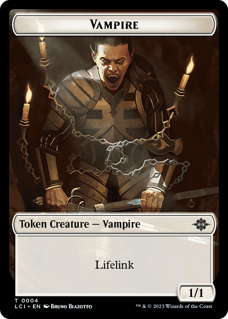 Blood // Vampire (0004) Double-Sided Token [The Lost Caverns of Ixalan Commander Tokens] | Eastridge Sports Cards & Games