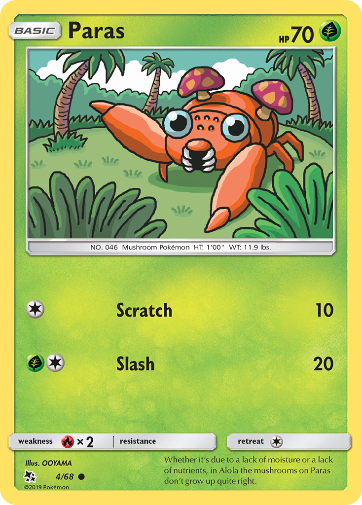 Paras (4/68) [Sun & Moon: Hidden Fates] | Eastridge Sports Cards & Games