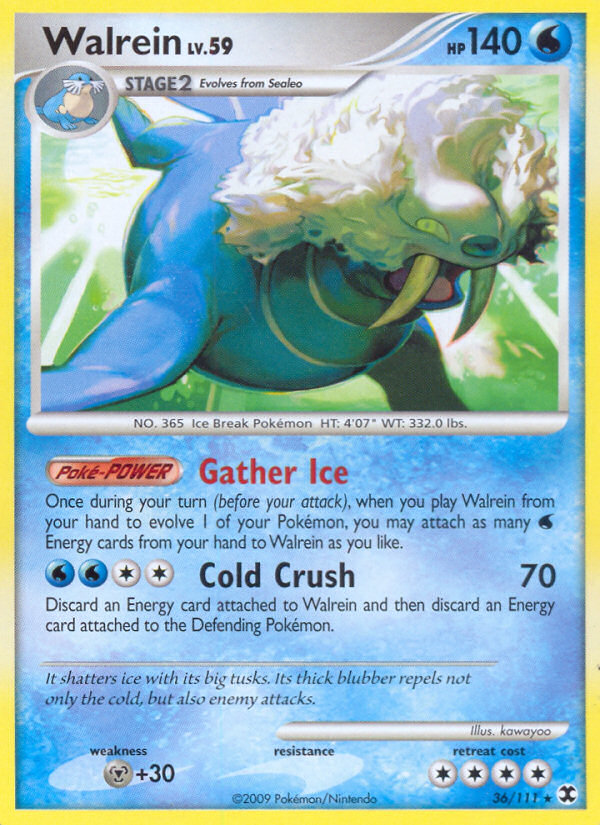 Walrein (36/111) [Platinum: Rising Rivals] | Eastridge Sports Cards & Games