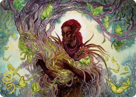Circle of Dreams Druid Art Card (Gold-Stamped Signature) [Dungeons & Dragons: Adventures in the Forgotten Realms Art Series] | Eastridge Sports Cards & Games