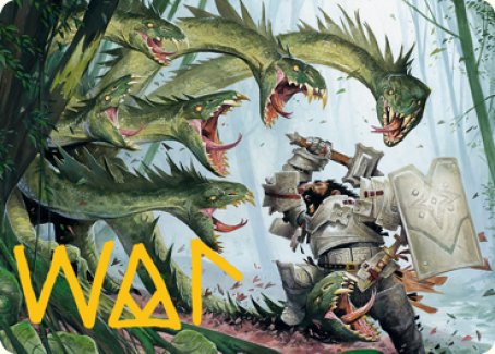 Lair of the Hydra Art Card (Gold-Stamped Signature) [Dungeons & Dragons: Adventures in the Forgotten Realms Art Series] | Eastridge Sports Cards & Games
