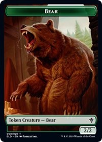 Bear // Food (17) Double-sided Token [Throne of Eldraine Tokens] | Eastridge Sports Cards & Games