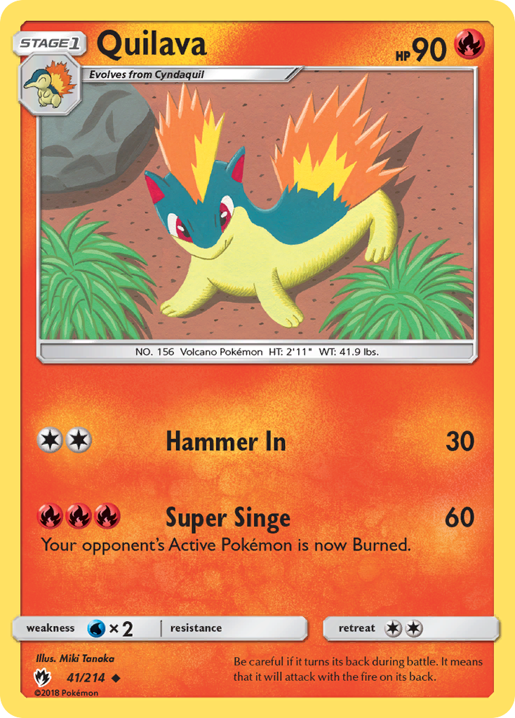 Quilava (41/214) [Sun & Moon: Lost Thunder] | Eastridge Sports Cards & Games