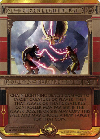 Chain Lightning [Amonkhet Invocations] | Eastridge Sports Cards & Games