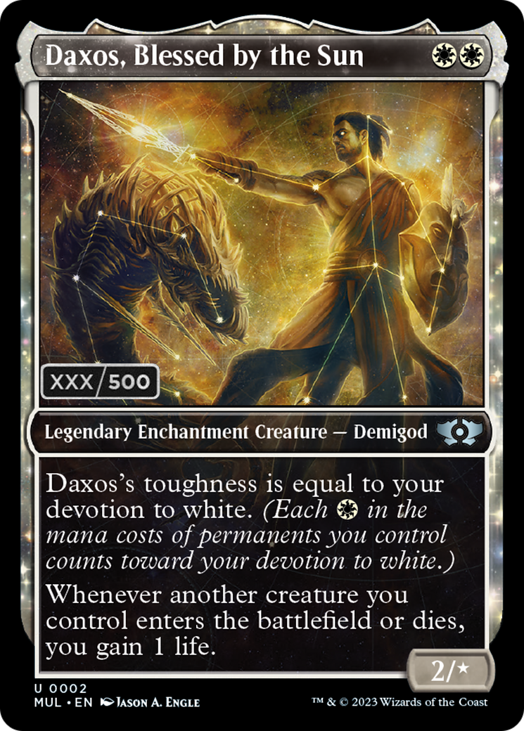 Daxos, Blessed by the Sun (Serialized) [Multiverse Legends] | Eastridge Sports Cards & Games