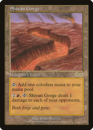 Shivan Gorge [Urza's Saga] | Eastridge Sports Cards & Games