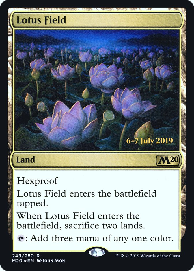 Lotus Field  [Core Set 2020 Prerelease Promos] | Eastridge Sports Cards & Games