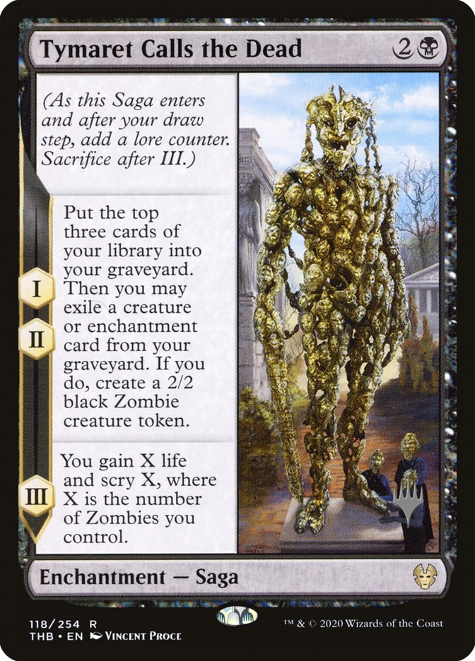 Tymaret Calls the Dead (Promo Pack) [Theros Beyond Death Promos] | Eastridge Sports Cards & Games